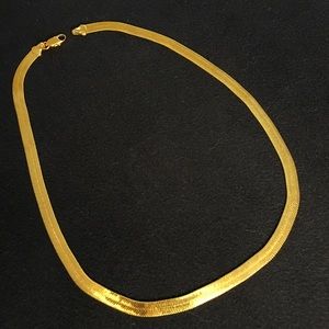 Gold necklace. Costume. 17 inches long.